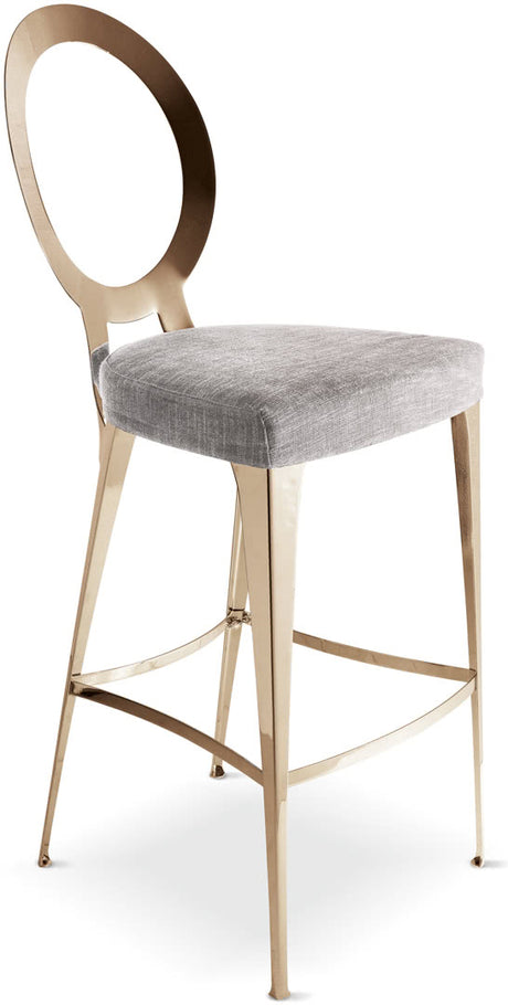 Miss Uncovered Backrest Stool