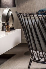 Aurora Iron Back Armchair