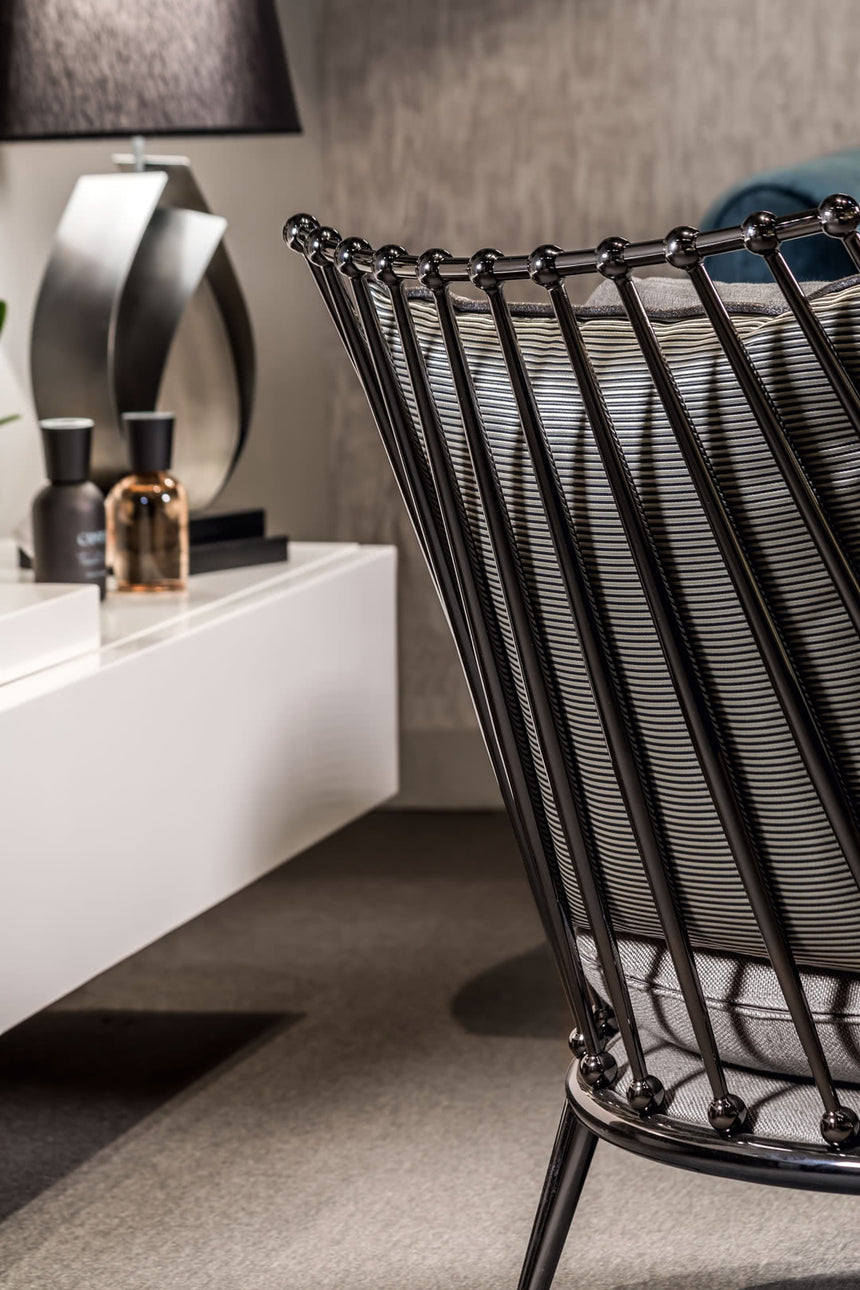Aurora Iron Back Armchair