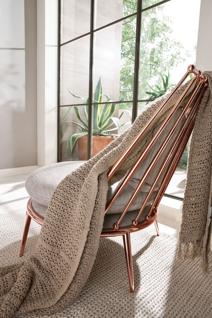 Aurora Iron Back Armchair