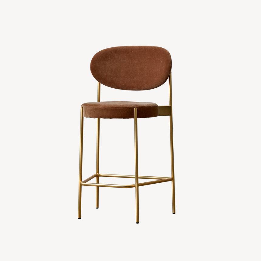 Series 430 Bar Stool BRASS FINISH FRAME