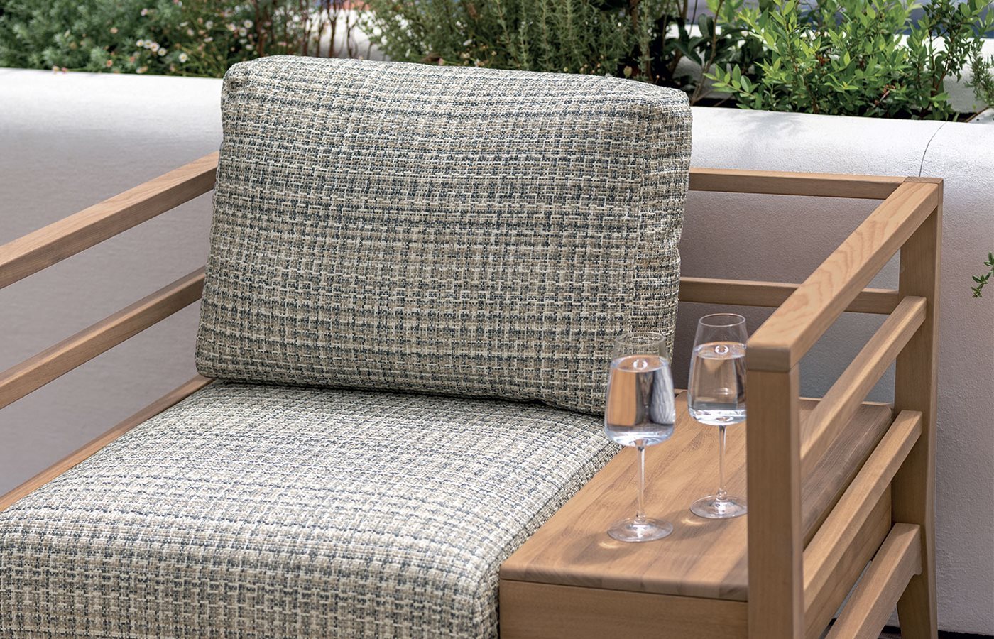 Stadel Outdoor Armchair with Storage Unit