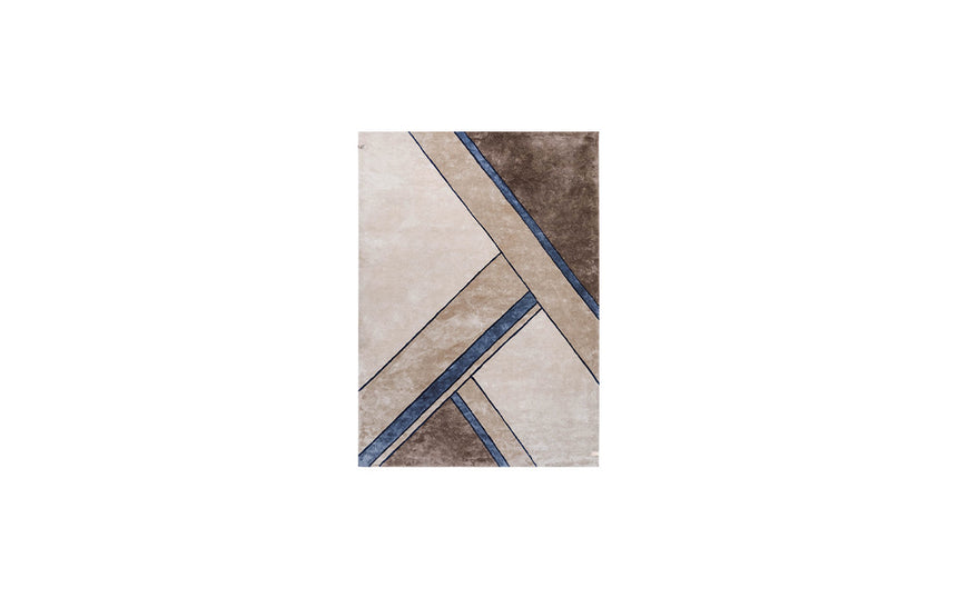 Madison Blue Striped Carpet