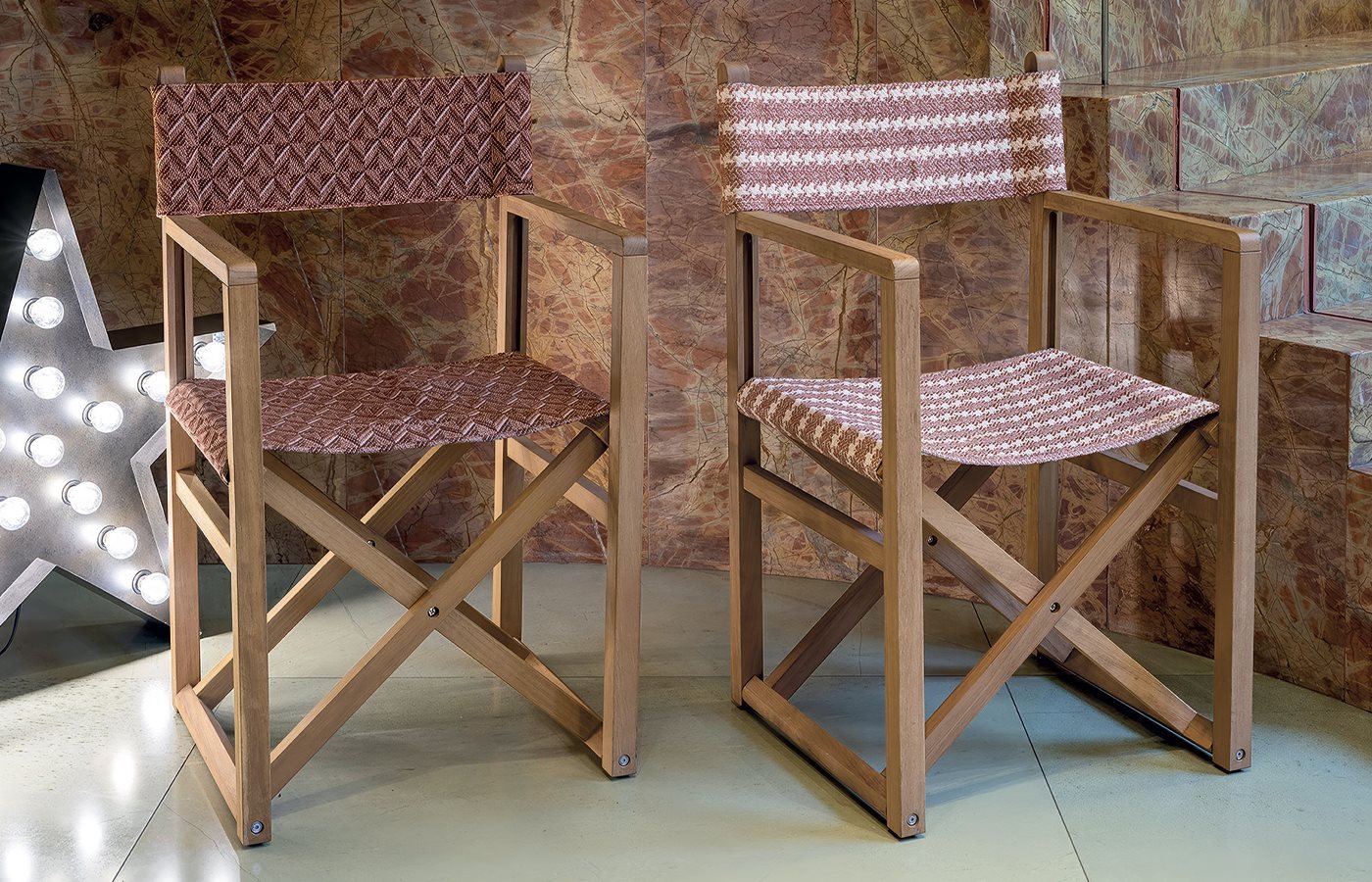 Stadel Outdoor Director's Chair and Footrest