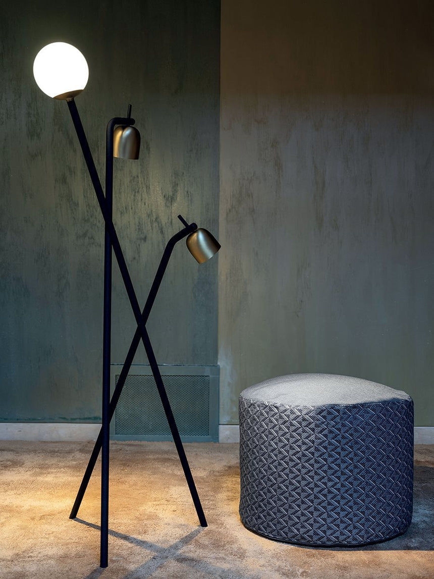 Round Outdoor Pouf Soft