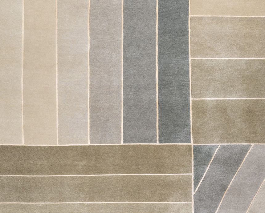 Zero Carpet With Green Stripes