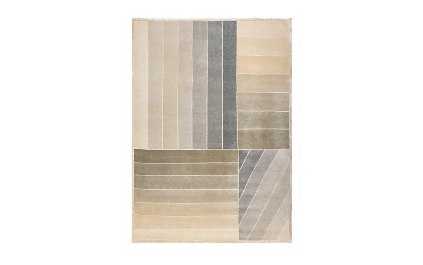 Zero Carpet With Green Stripes